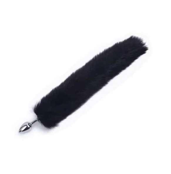 Fox Tail Metal Anal Plug (Black) Fox Tail Metal Anal Plug (Black)